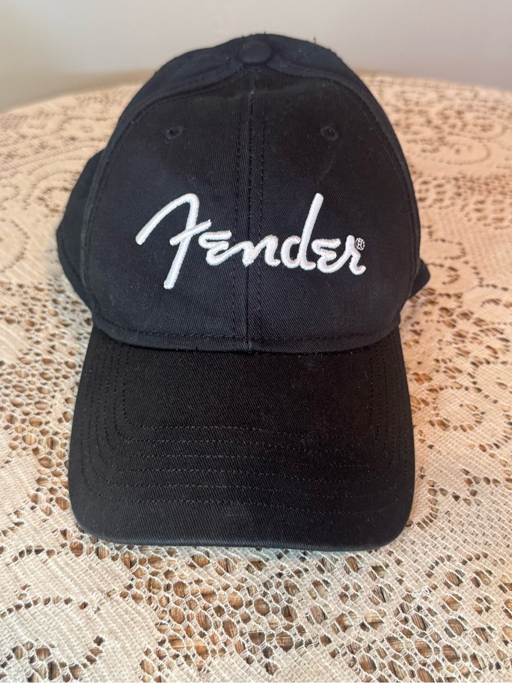 Fender Black Hat with White Logo